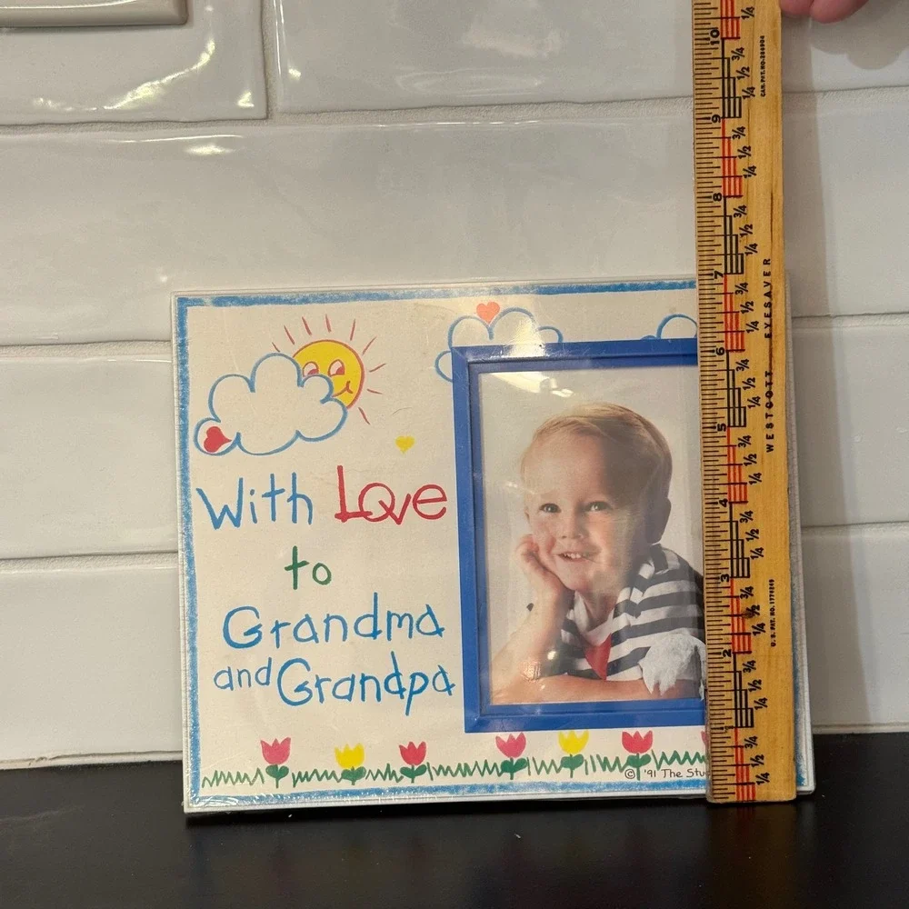 The Studio Resource Photo Frame Grandparents 8.5x7 White With Love Gma & Gpa 103